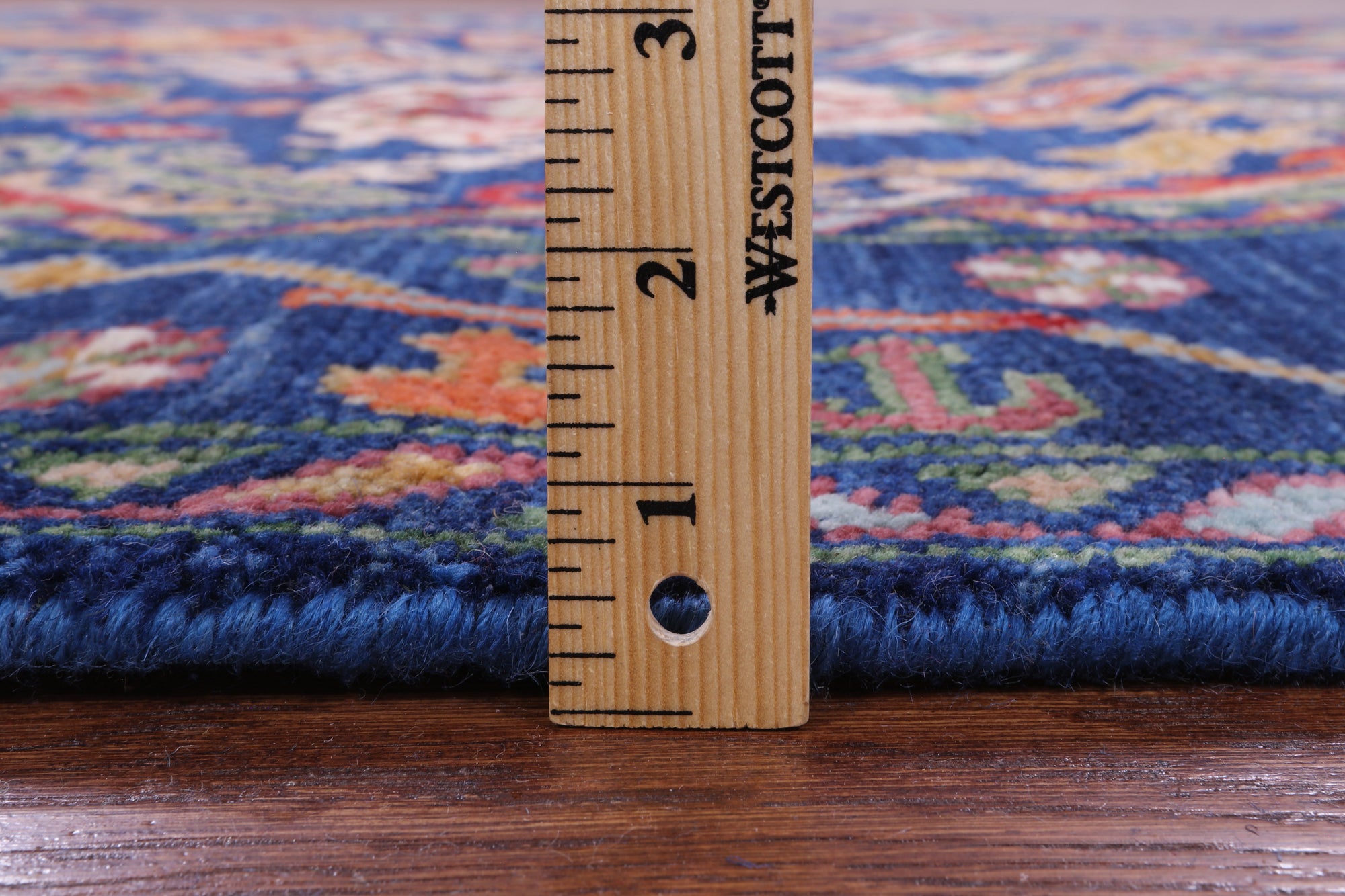 Blue Turkish Oushak Hand Knotted Wool Rug - 6' 1" X 8' 11" - Golden Nile