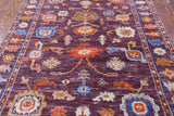 Turkish Oushak Hand Knotted Wool Rug - 4' 3" X 6' 1" - Golden Nile