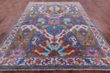 Grey Turkish Oushak Handmade Wool Rug - 8' 2" X 10' 6" - Golden Nile