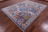 Grey Turkish Oushak Handmade Wool Rug - 8' 2" X 10' 6" - Golden Nile
