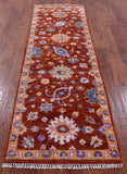 Turkish Oushak Hand Knotted Wool Runner Rug - 2' 7" X 8' 5" - Golden Nile