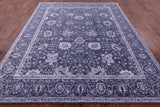 Grey Persian Hand Knotted Wool & Silk Rug - 8' 2" X 10' 2" - Golden Nile