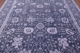 Grey Persian Hand Knotted Wool & Silk Rug - 8' 2" X 10' 2" - Golden Nile