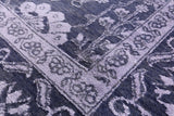 Grey Persian Hand Knotted Wool & Silk Rug - 8' 2" X 10' 2" - Golden Nile