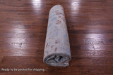 Grey Persian Hand Knotted Wool & Silk Rug - 8' 1" X 9' 11" - Golden Nile