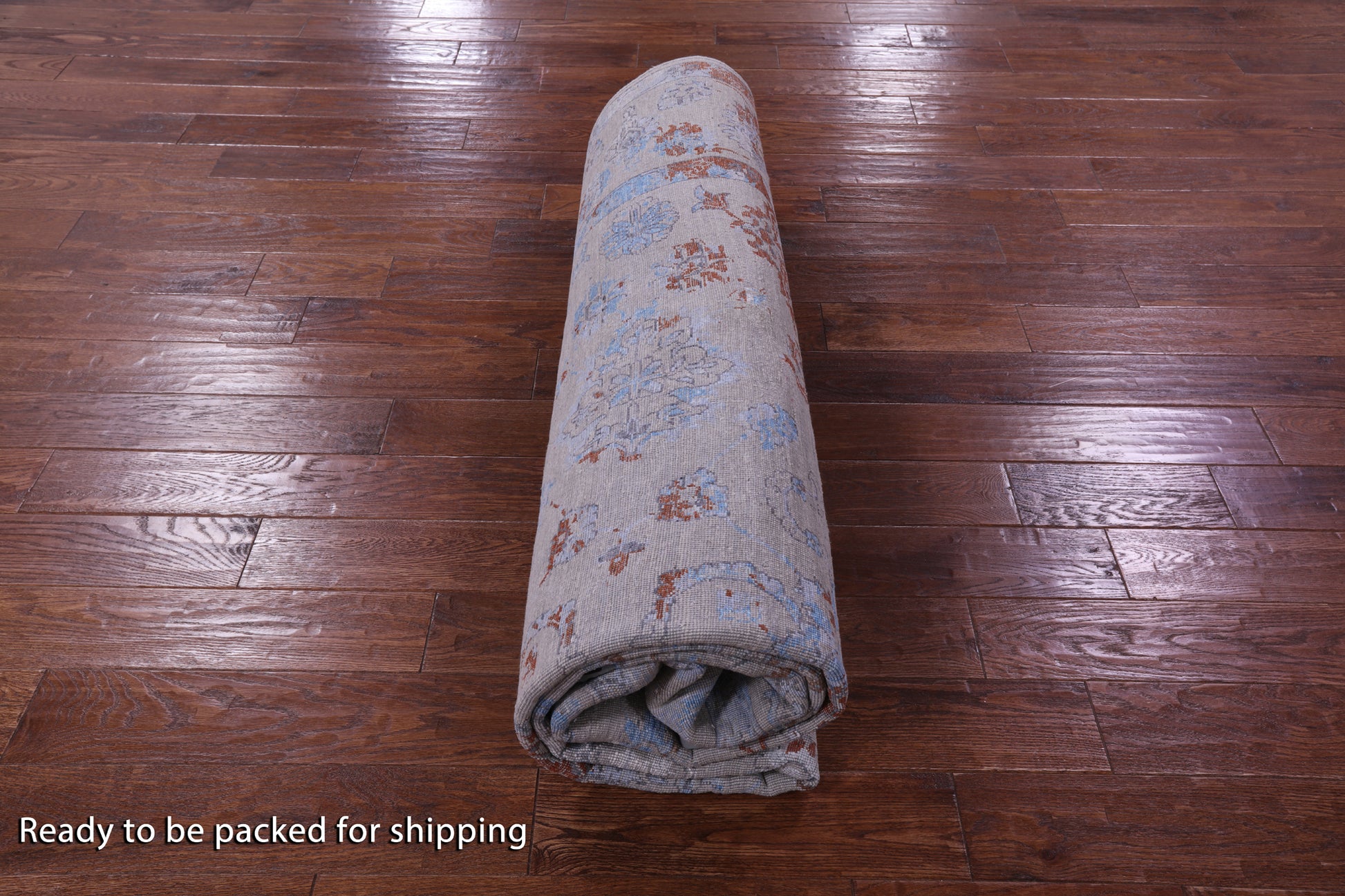 Grey Persian Hand Knotted Wool & Silk Rug - 8' 1" X 9' 11" - Golden Nile