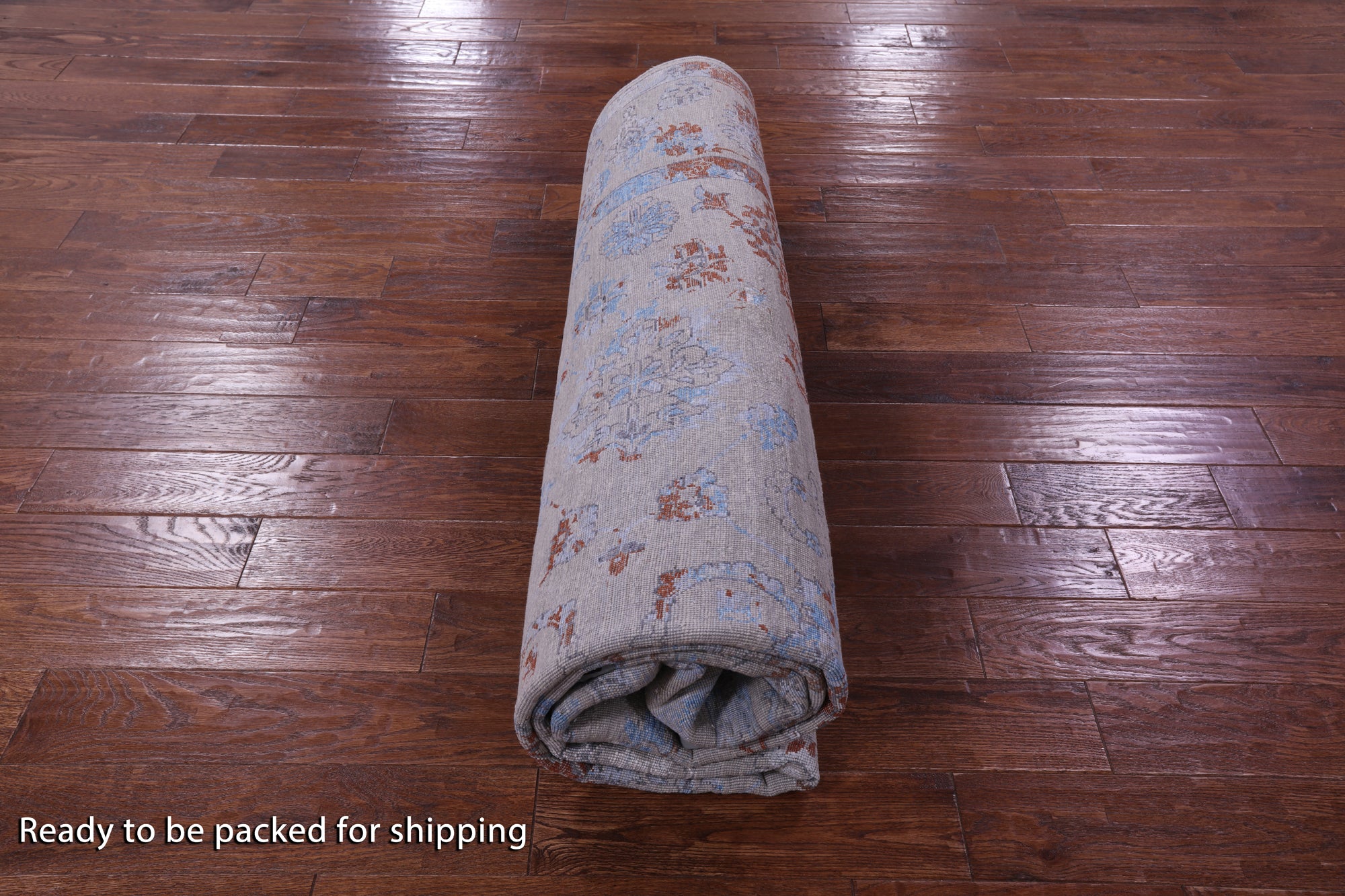 Grey Persian Hand Knotted Wool & Silk Rug - 8' 1" X 9' 11" - Golden Nile