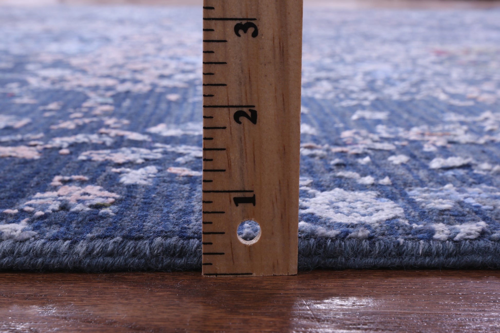 Blue Persian Hand Knotted Wool & Silk Rug - 8' 1" X 10' 0" - Golden Nile