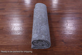 Grey Persian Hand Knotted Wool & Silk Rug - 9' 0" X 11' 10" - Golden Nile