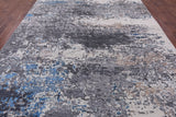 Abstract Contemporary Hand Knotted Wool & Silk Rug - 9' 0" X 12' 0" - Golden Nile