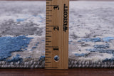 Abstract Contemporary Hand Knotted Wool & Silk Rug - 9' 0" X 12' 0" - Golden Nile