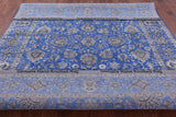 Blue Persian Hand Knotted Wool & Silk Rug - 8' 1" X 10' 6" - Golden Nile