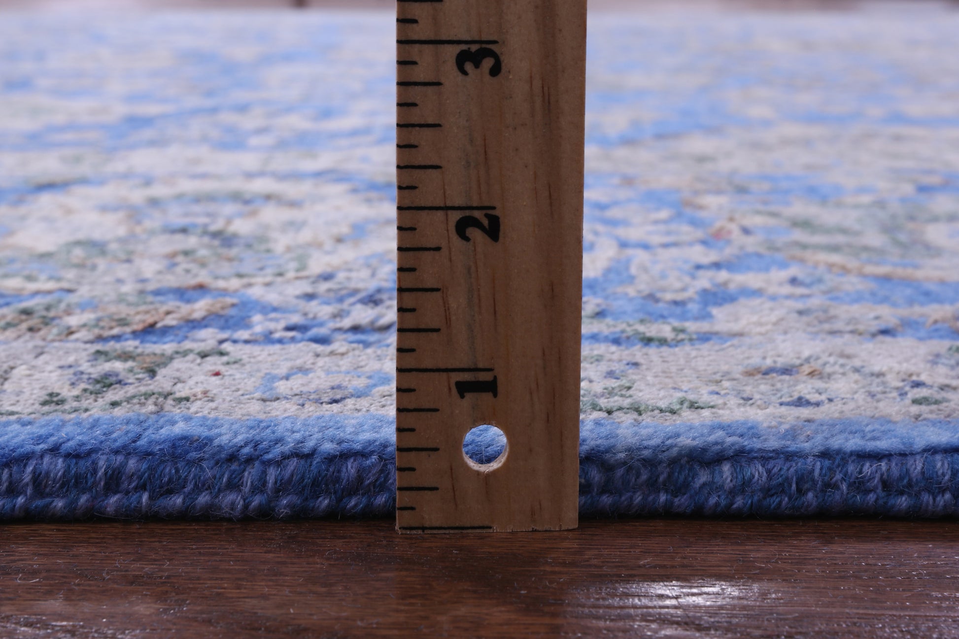Blue Persian Hand Knotted Wool & Silk Rug - 8' 1" X 10' 6" - Golden Nile