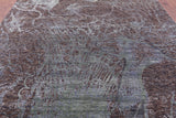 Lions Design Contemporary Hand Knotted Wool & Silk Rug - 9' 1" X 12' 2" - Golden Nile