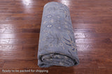 Grey Persian Handmade Wool & Silk Rug - 10' 1" X 14' 1" - Golden Nile