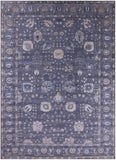 Grey Persian Handmade Wool & Silk Rug - 10' 1" X 14' 1" - Golden Nile