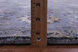 Grey Persian Handmade Wool & Silk Rug - 10' 1" X 14' 1" - Golden Nile