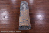 Abstract Modern Hand Knotted Wool & Silk Rug - 8' 0" X 10' 3" - Golden Nile