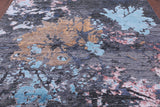 Abstract Modern Hand Knotted Wool & Silk Rug - 8' 0" X 10' 3" - Golden Nile