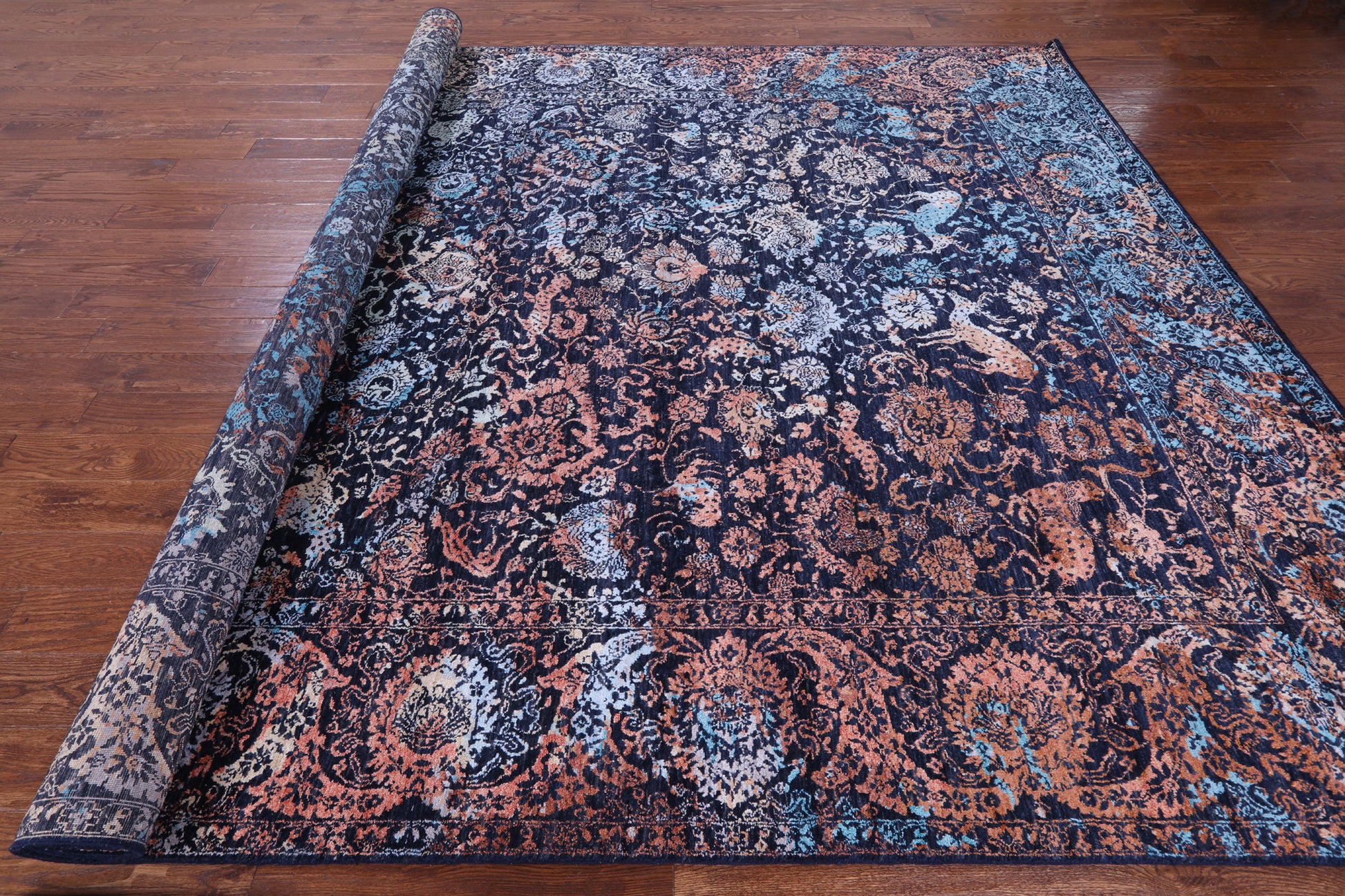 Persian Handmade Wool & Silk Rug - 9' 2" X 12' 1" - Golden Nile