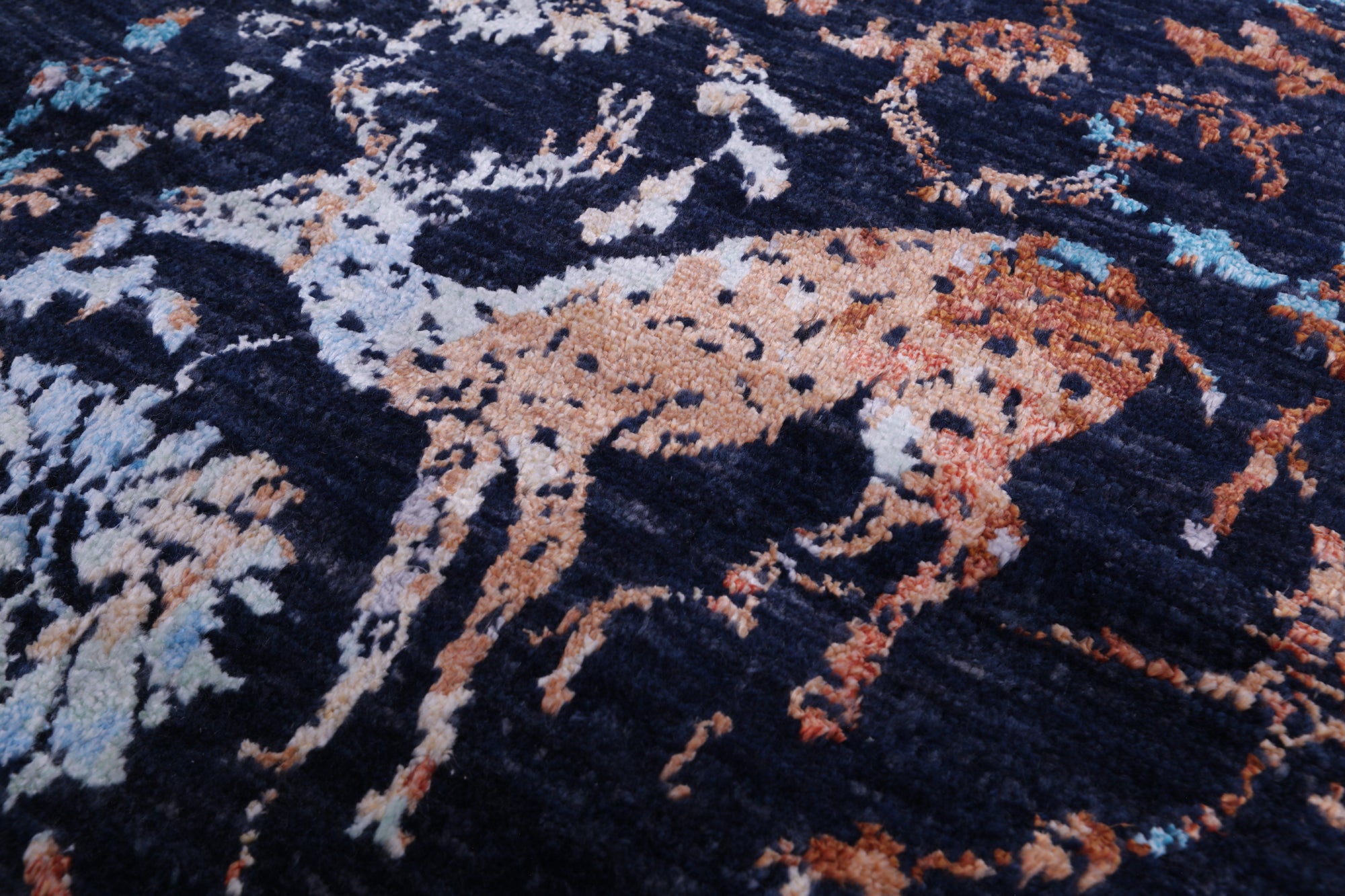 Persian Handmade Wool & Silk Rug - 9' 2" X 12' 1" - Golden Nile
