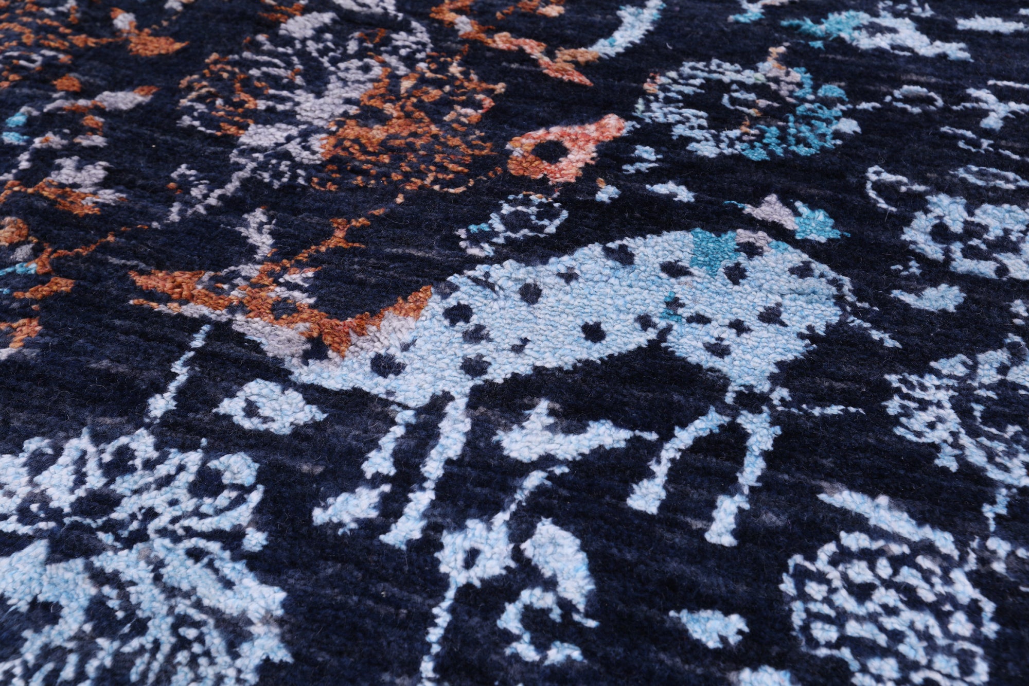 Persian Handmade Wool & Silk Rug - 9' 2" X 12' 1" - Golden Nile