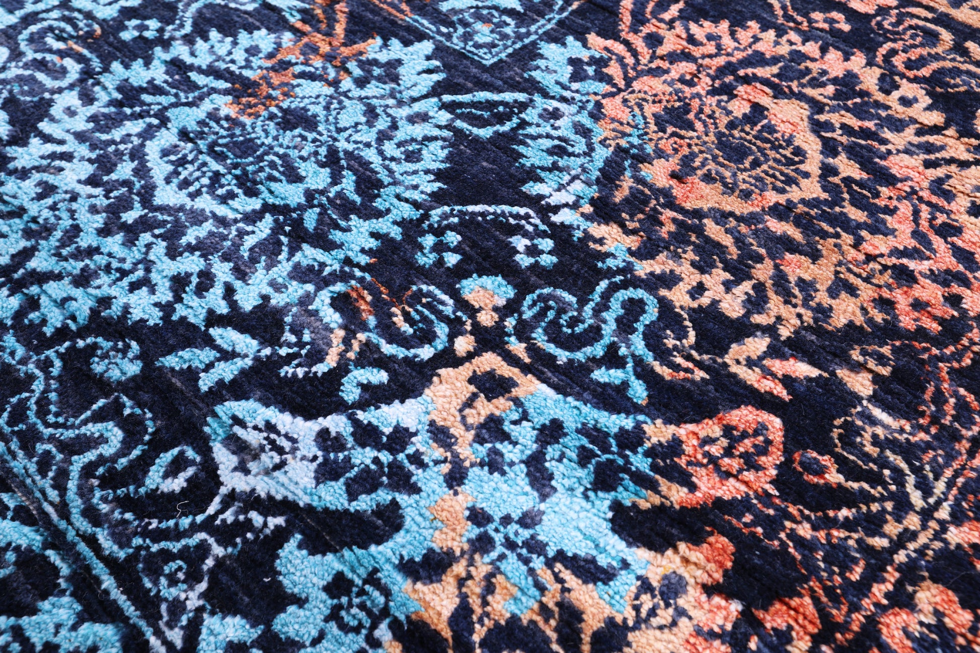 Persian Handmade Wool & Silk Rug - 9' 2" X 12' 1" - Golden Nile