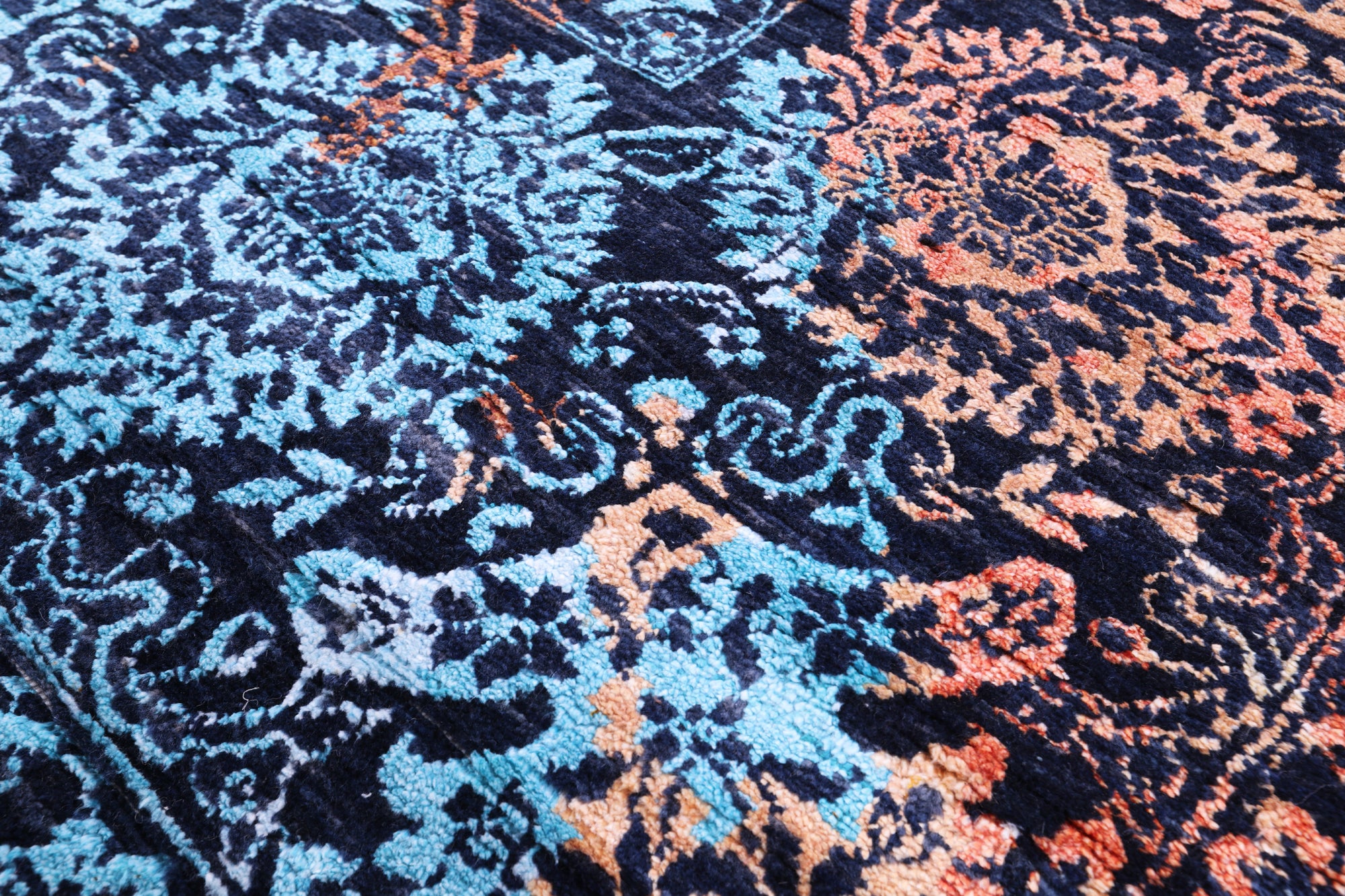 Persian Handmade Wool & Silk Rug - 9' 2" X 12' 1" - Golden Nile