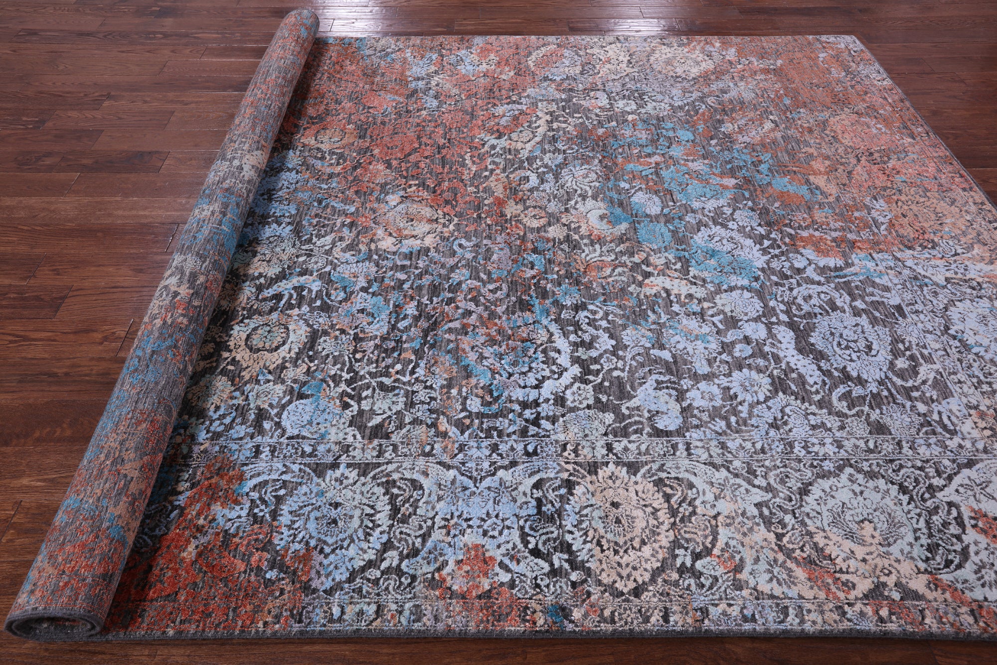 Persian Hand Knotted Wool & Silk Rug - 7' 10" X 10' 0" - Golden Nile