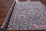 Grey Persian Ziegler Hand Knotted Wool & Silk Rug - 9' 11" X 14' 2" - Golden Nile