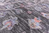 Grey Persian Ziegler Hand Knotted Wool & Silk Rug - 9' 11" X 14' 2" - Golden Nile