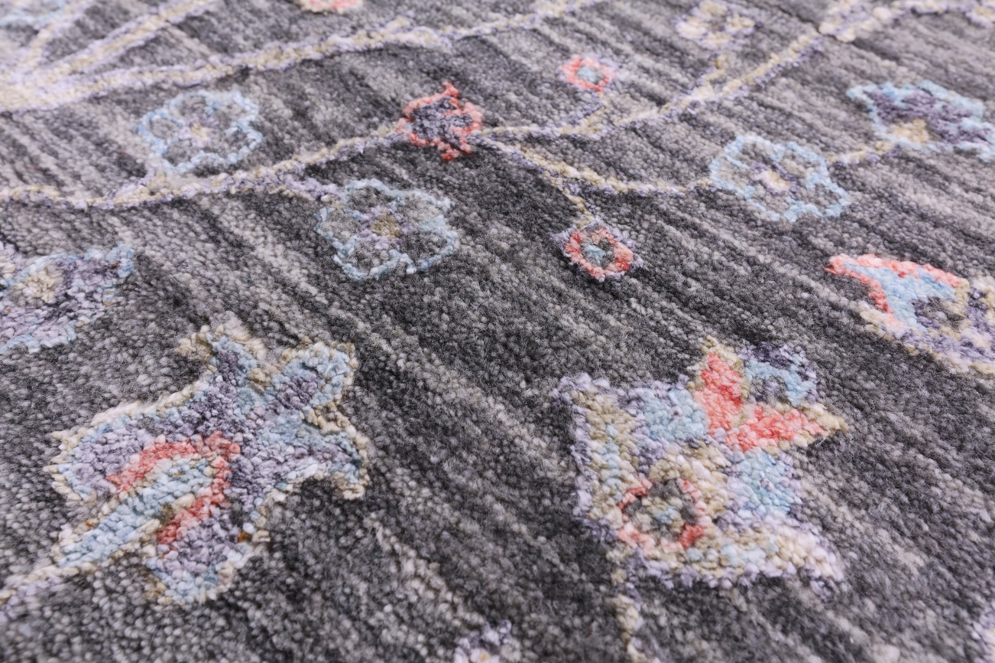 Grey Persian Ziegler Hand Knotted Wool & Silk Rug - 9' 11" X 14' 2" - Golden Nile