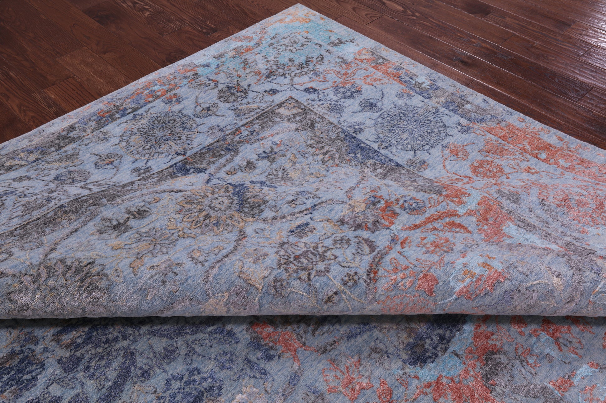 Persian Hand Knotted Wool & Silk Rug - 9' 11" X 13' 9" - Golden Nile