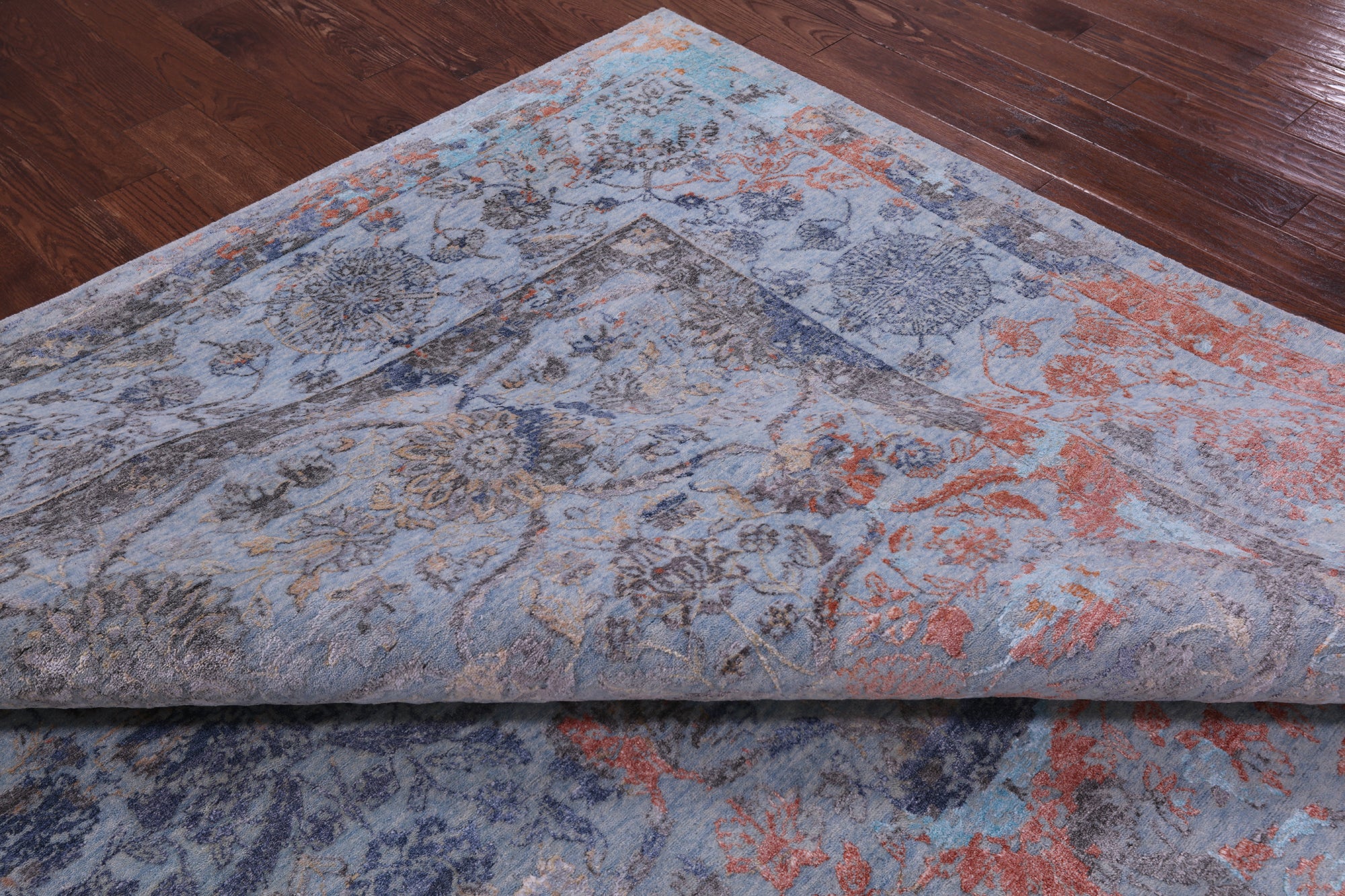 Persian Hand Knotted Wool & Silk Rug - 9' 11" X 13' 9" - Golden Nile