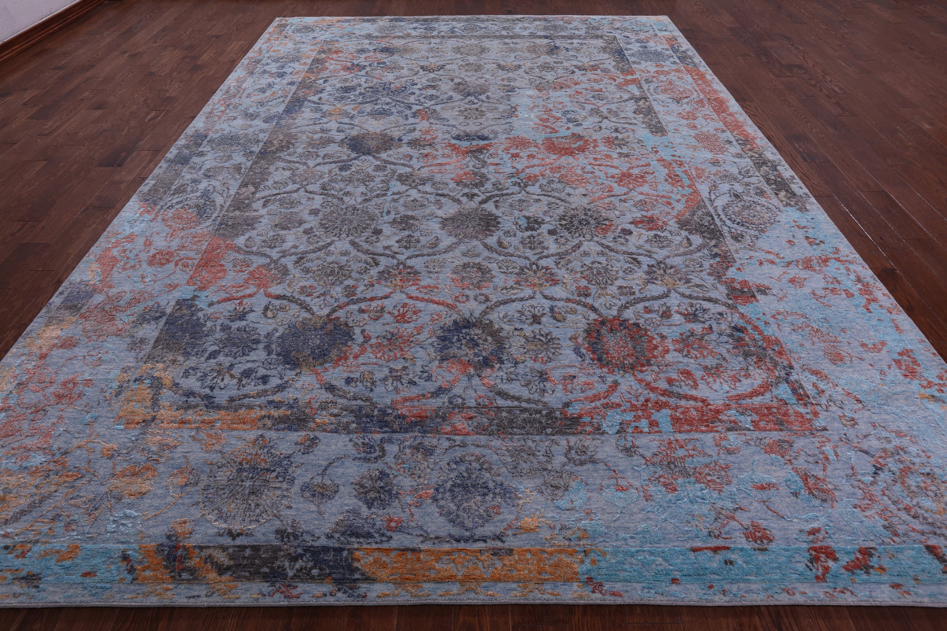 Persian Hand Knotted Wool & Silk Rug - 9' 11" X 13' 9" - Golden Nile