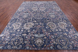 Grey Persian Hand Knotted Wool & Silk Rug - 8' 10" X 11' 11" - Golden Nile