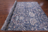 Grey Persian Hand Knotted Wool & Silk Rug - 8' 10" X 11' 11" - Golden Nile