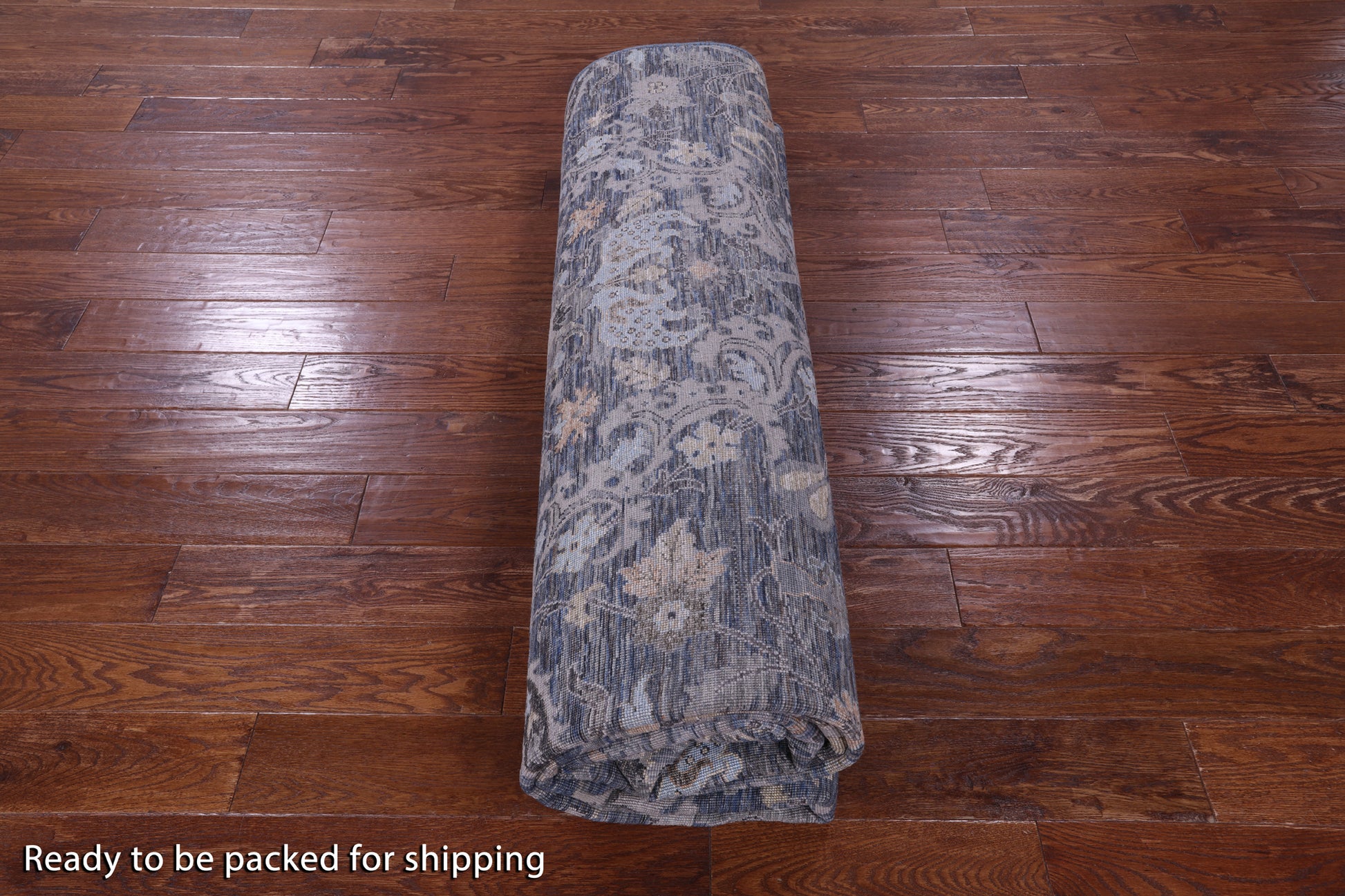 Grey Persian Hand Knotted Wool & Silk Rug - 8' 10" X 11' 11" - Golden Nile