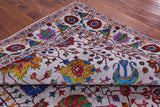 Grey Persian Hand Knotted Wool & Silk Rug - 9' 2" X 11' 8" - Golden Nile