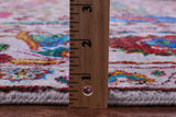 Grey Persian Hand Knotted Wool & Silk Rug - 9' 2" X 11' 8" - Golden Nile