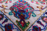 Grey Persian Hand Knotted Wool & Silk Rug - 9' 1" X 12' 2" - Golden Nile