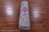 Grey Persian Hand Knotted Wool & Silk Rug - 8' 1" X 10' 1" - Golden Nile