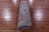 Grey Persian Fine Serapi Handmade Wool & Silk Rug - 9' 1" X 11' 11" - Golden Nile