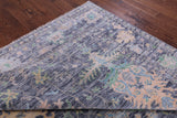 Grey Turkish Oushak Hand Knotted Wool Rug - 8' 11" X 12' 5" - Golden Nile