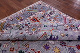 Grey Square Turkish Oushak Handmade Wool Rug - 8' 1" X 8' 4" - Golden Nile