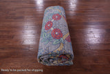 Grey William Morris Hand Knotted Wool Rug - 10' 2" X 14' 1" - Golden Nile