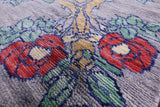 Grey William Morris Hand Knotted Wool Rug - 10' 2" X 14' 1" - Golden Nile