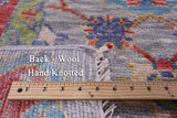 Grey Square William Morris Handmade Wool Rug - 9' 11" X 10' 1" - Golden Nile