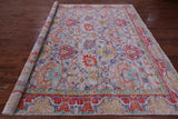 Grey Square William Morris Handmade Wool Rug - 9' 11" X 10' 1" - Golden Nile