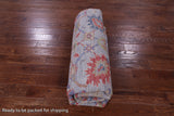 Grey Square William Morris Handmade Wool Rug - 9' 11" X 10' 1" - Golden Nile